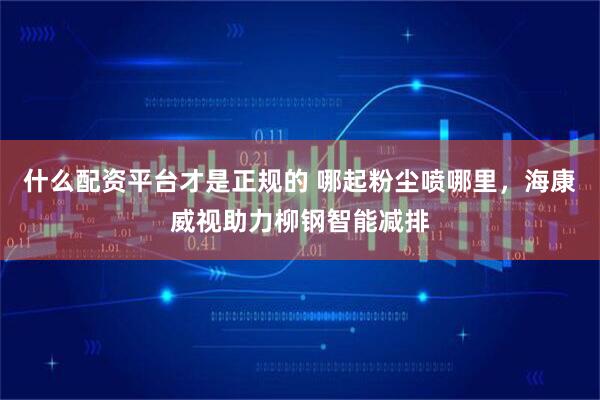 什么配资平台才是正规的 哪起粉尘喷哪里，海康威视助力柳钢智能减排